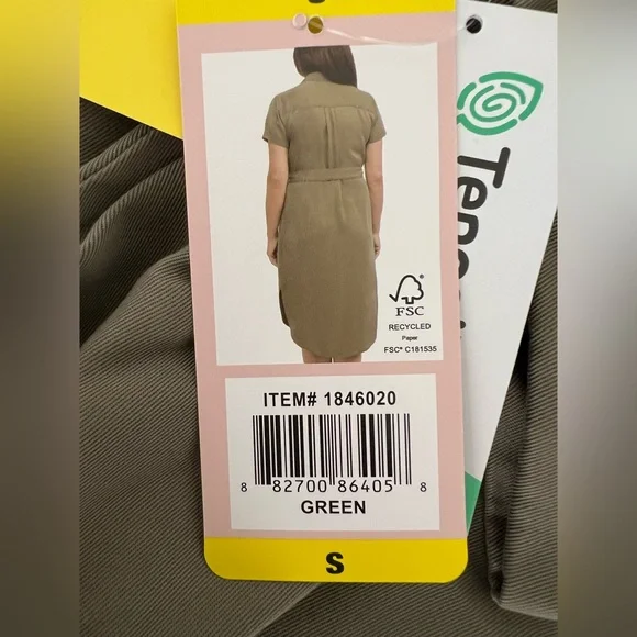 Brand New-Teddi Rose Tencel Shirt Dress - Picture 9 of 11